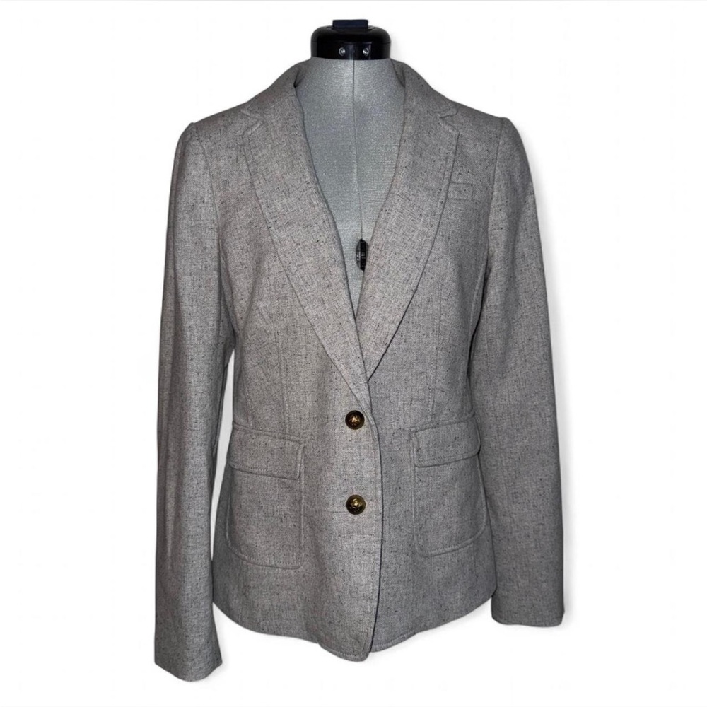Banana Republic Gray Tweed Blazer